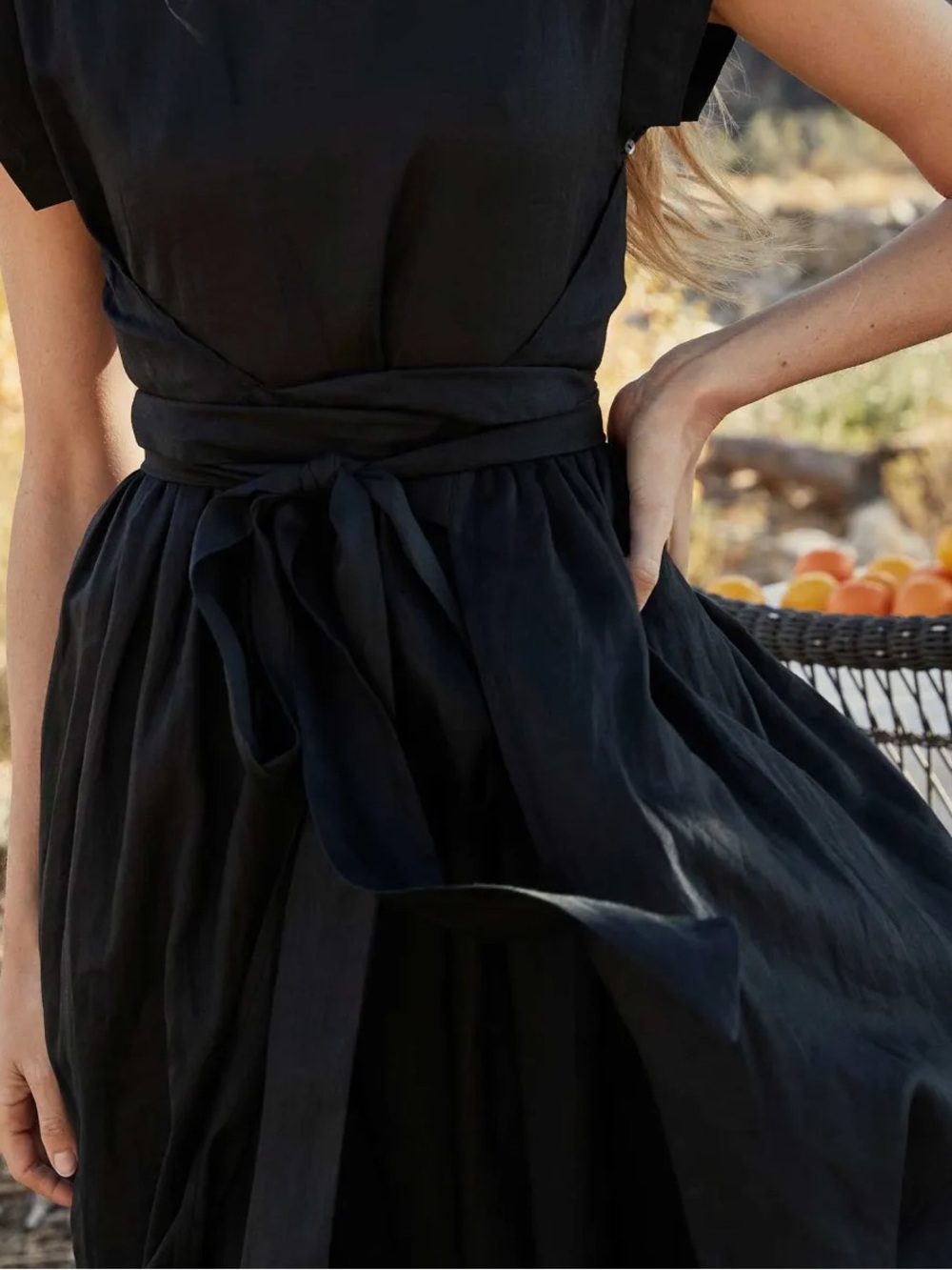 DÔEN Pacifica Dress in Black | L - Picture 7 of 16